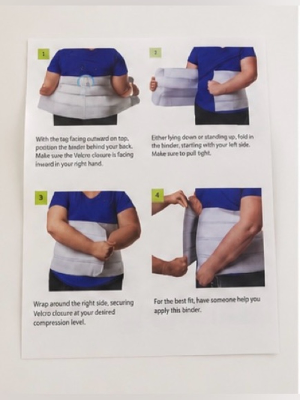 Bariatric Abdominal Binder 2X New Waist Support Compression Belt - Picture 4 of 6